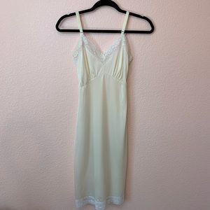Vintage Cream Lace Slip